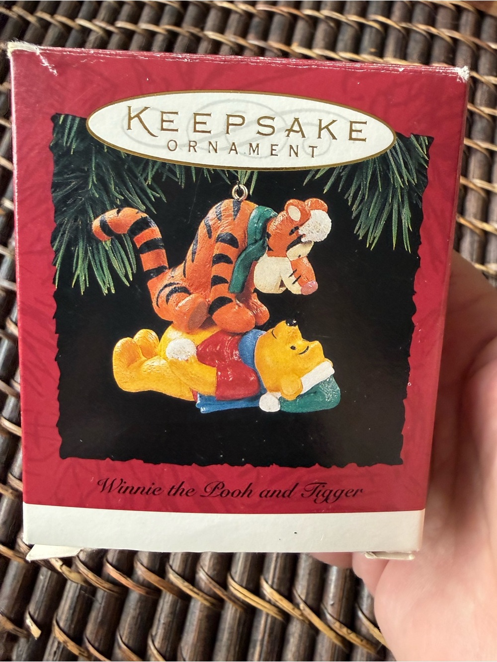 1994 Vintage Disney Winnie the Pooh & Tigger Hallmark Collectible Ornament - Picture 7 of 9